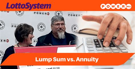 powerball annuity vs lump sum calculator